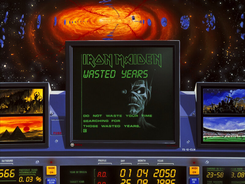 Iron Maiden Album Cover — Black