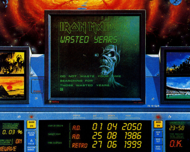 Iron Maiden Album Cover — Blue