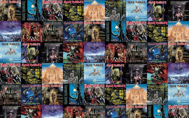 Iron Maiden Album Covers — Black