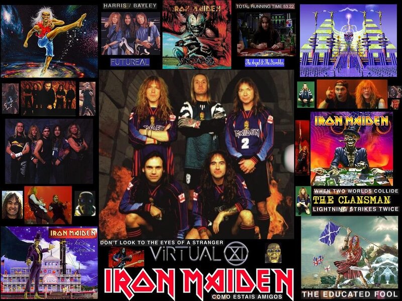 Iron Maiden Band Collage — Black