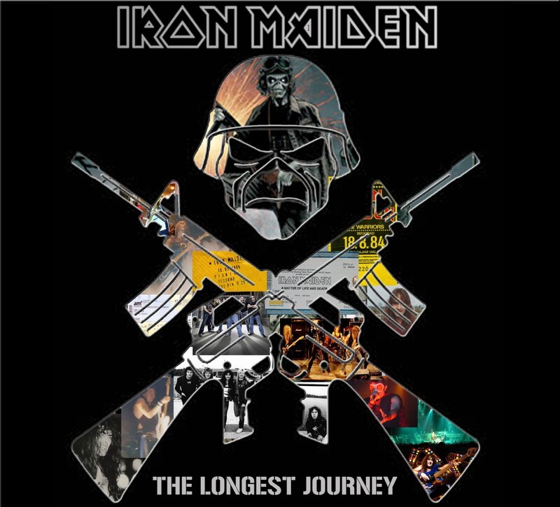 Iron Maiden Band Logo — Black, Dramatic