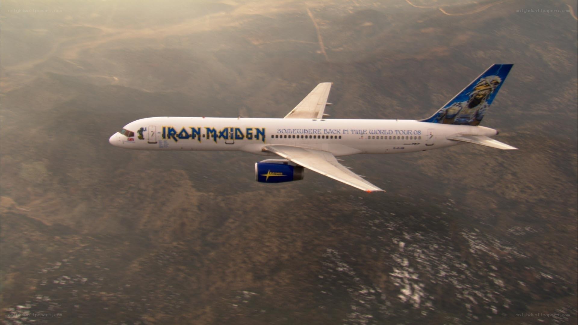 Iron Maiden branded airplane