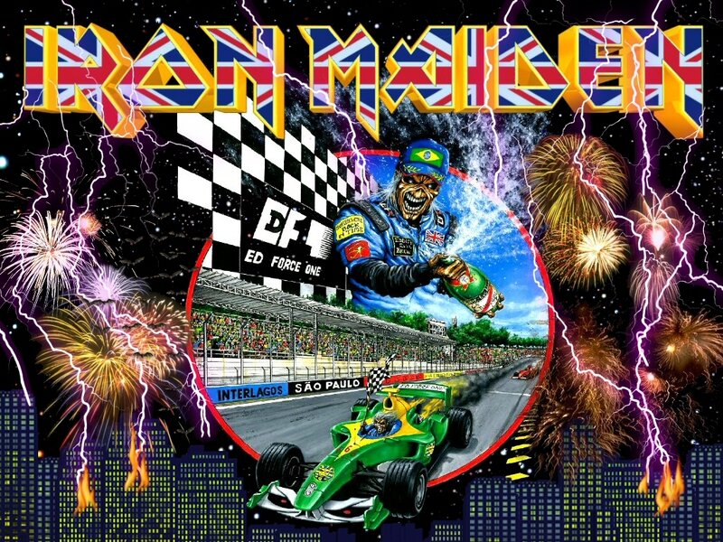 Iron Maiden F1 artwork