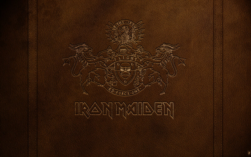 Iron Maiden leather emblem