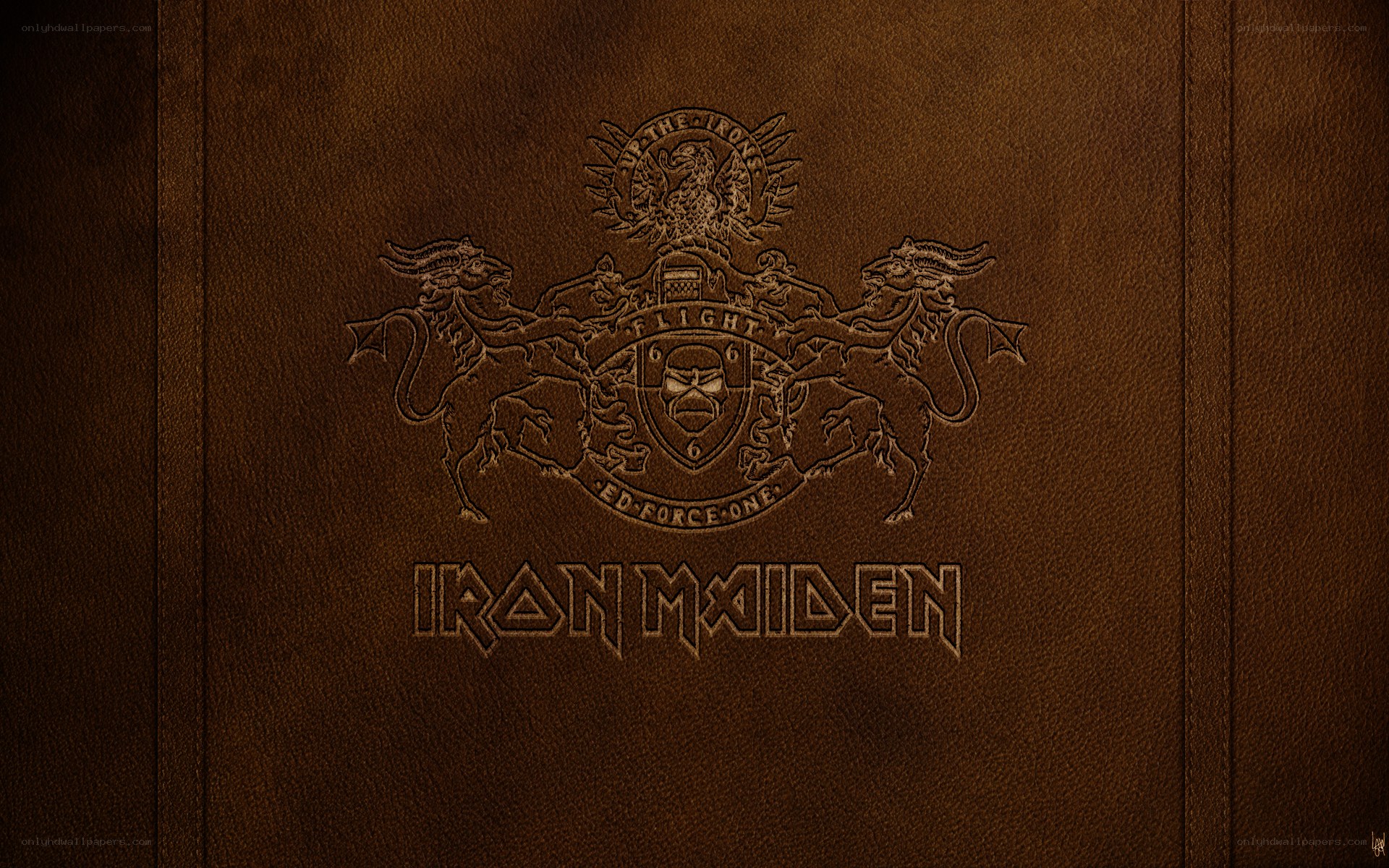 Iron Maiden leather emblem