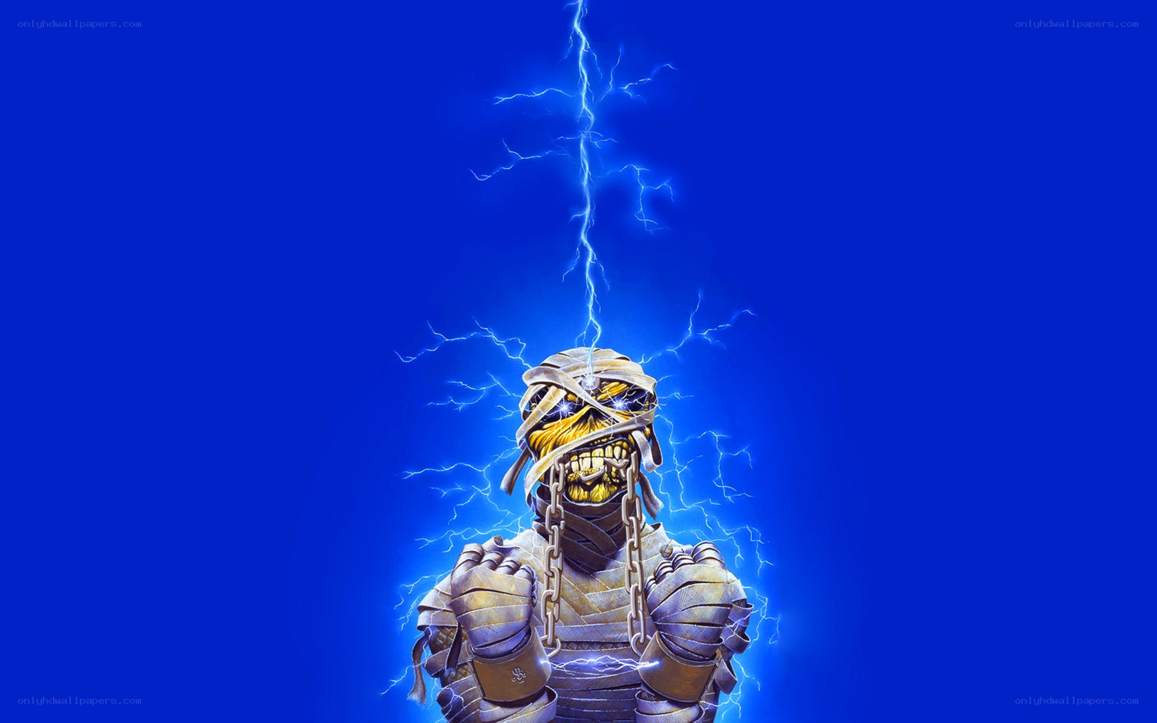 Iron Maiden lightning mummy