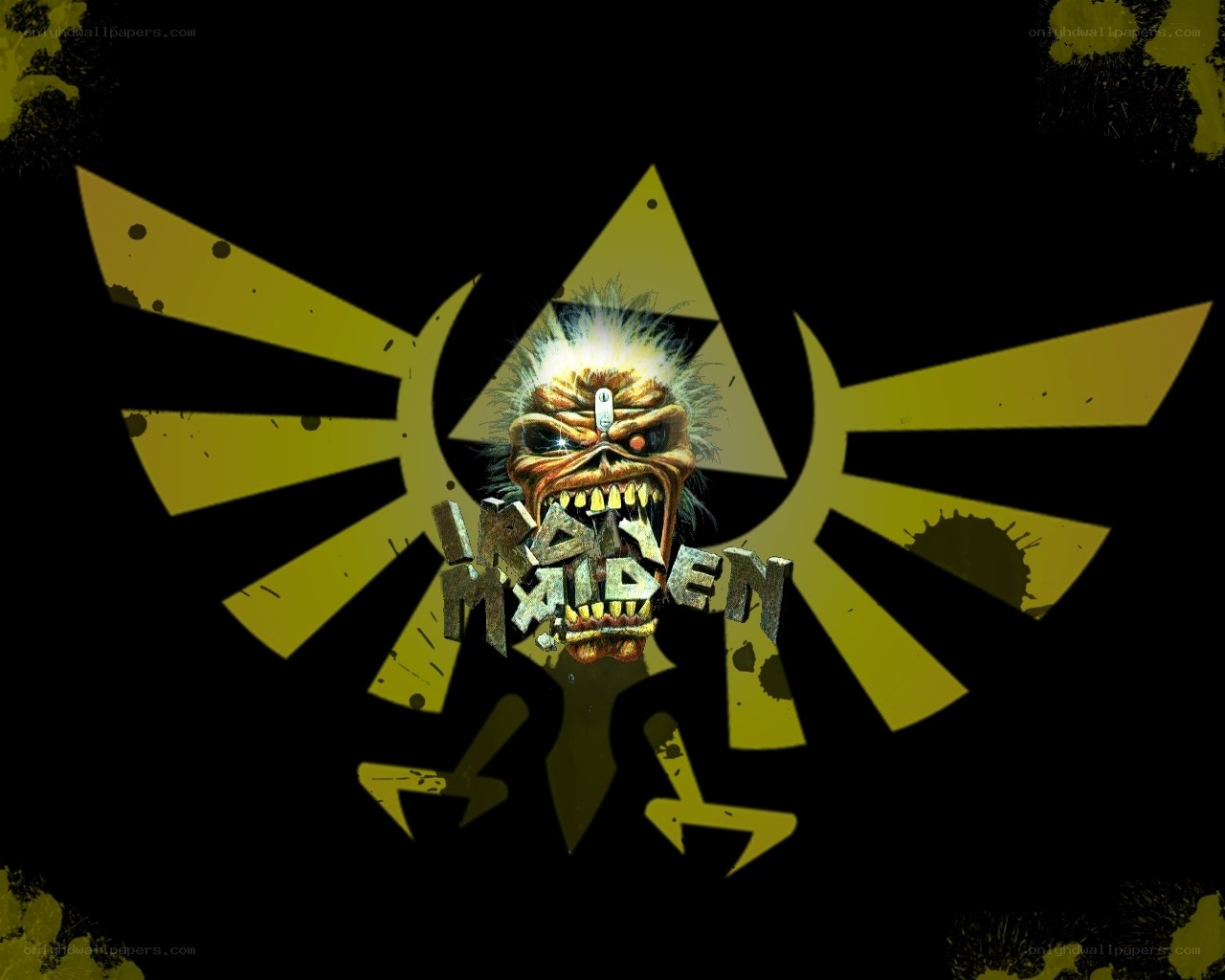 Iron Maiden logo with skull