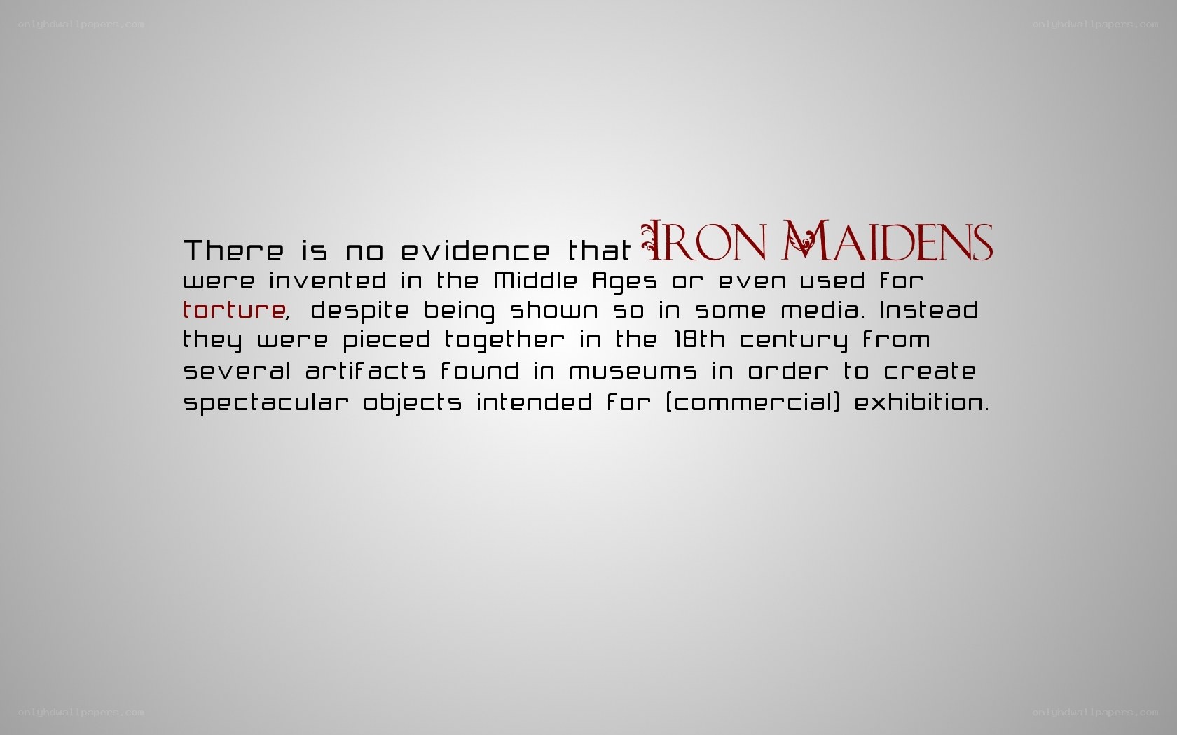 Iron Maidens myth debunked