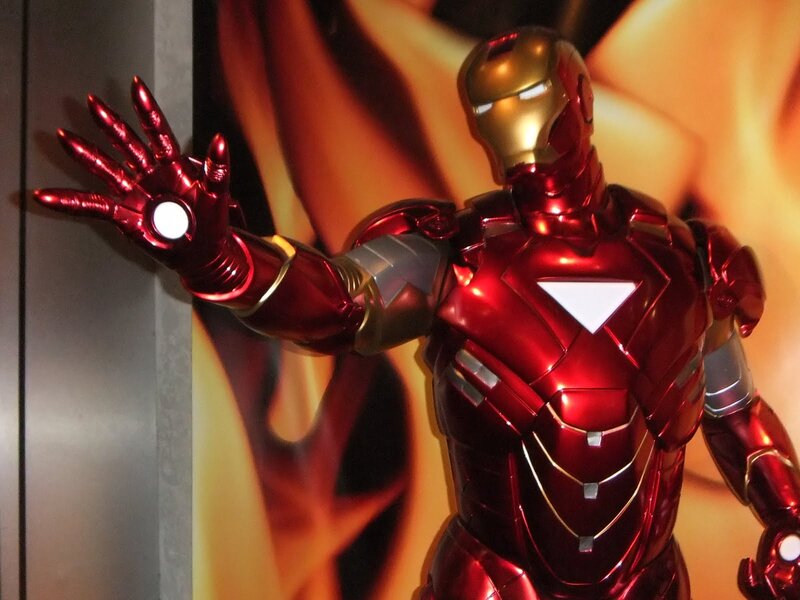 Iron Man action figure display
