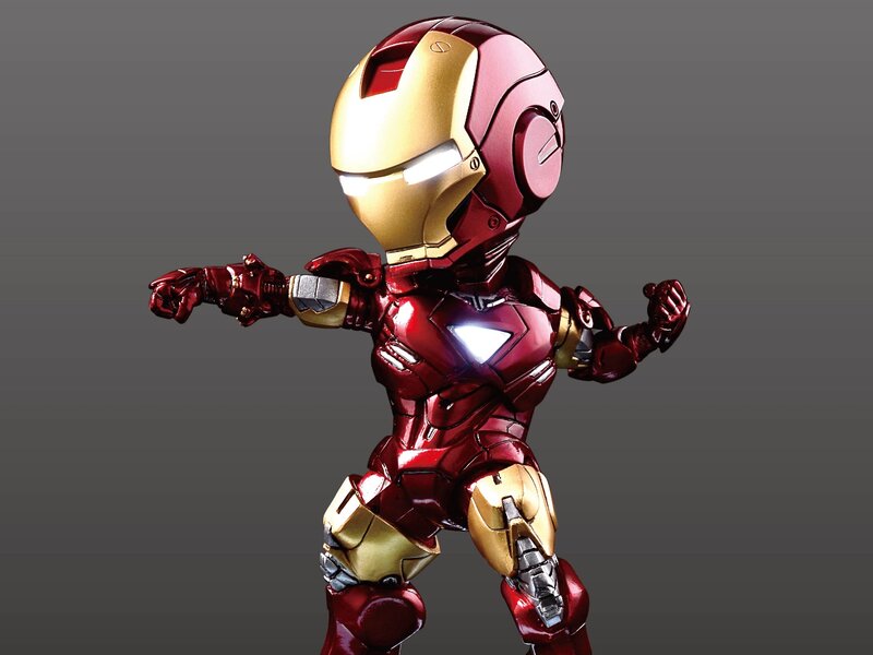 Iron Man Action Figure — Red, Neutral, 3d Render