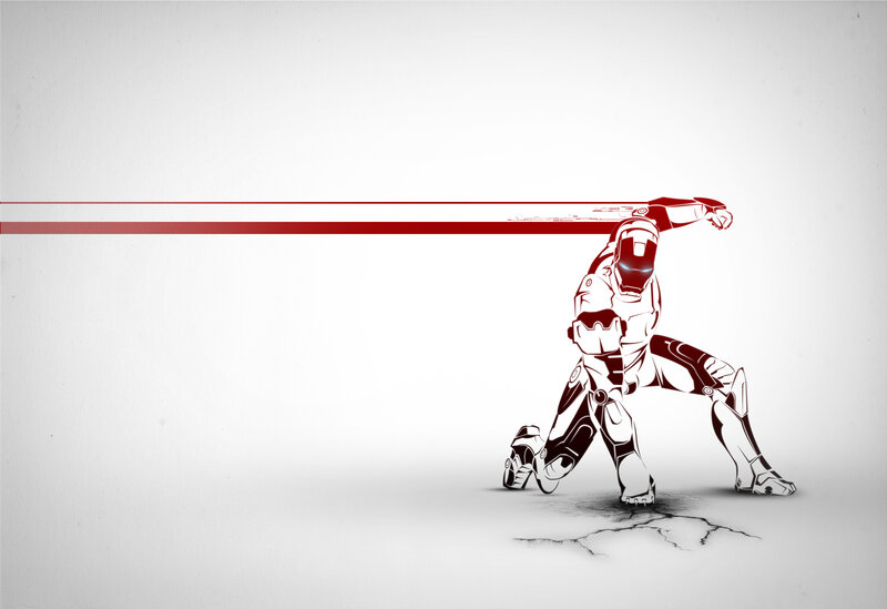 Iron Man action pose