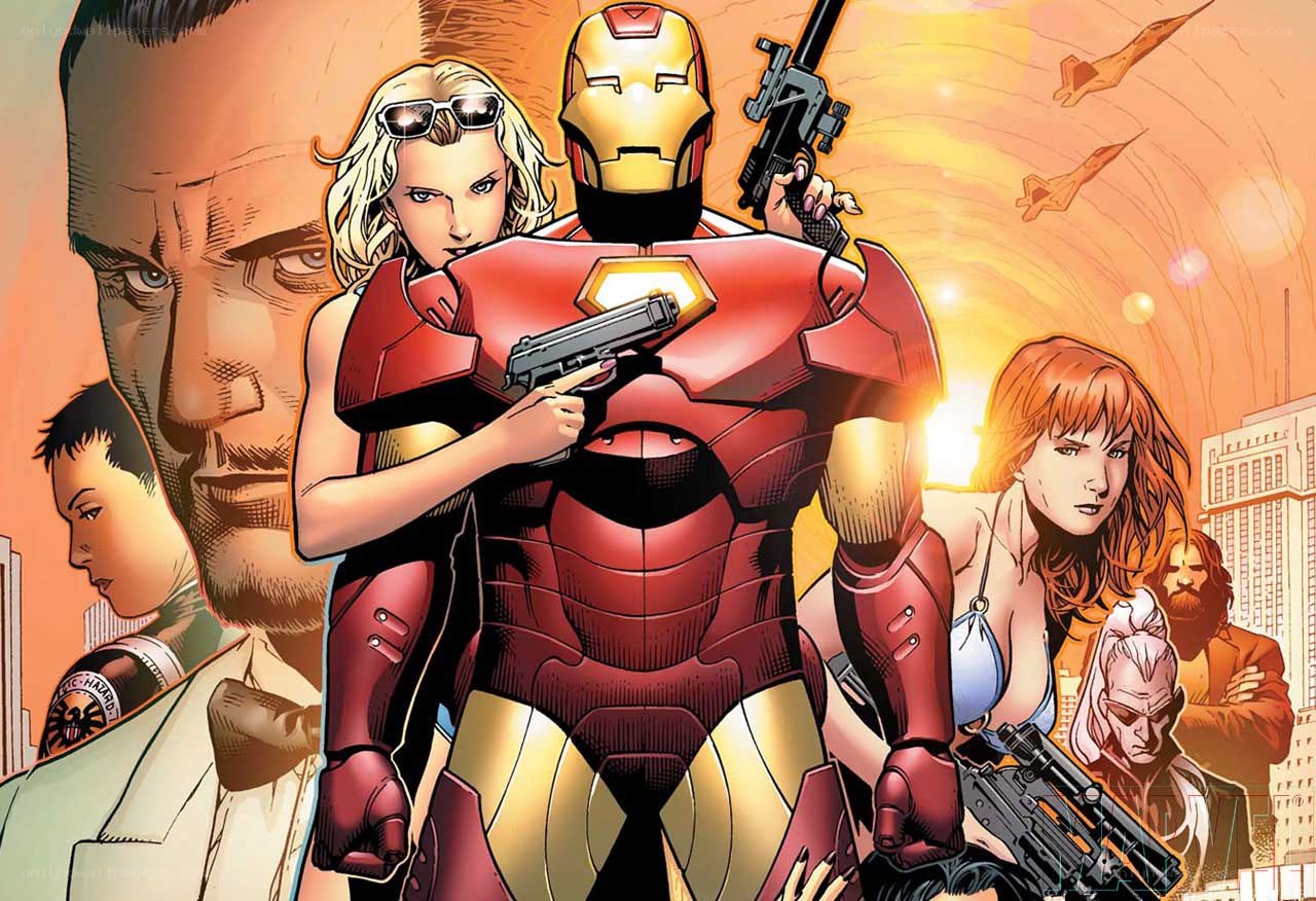 Iron Man and allies in action