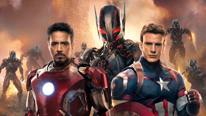 Iron Man and Captain America — Red, Dramatic, Digital Art