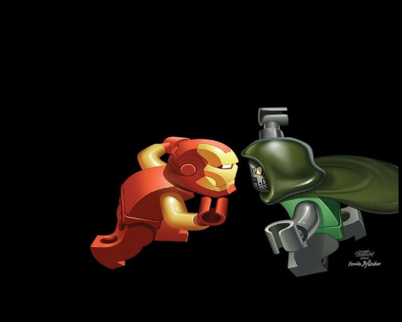Iron Man and Doctor Doom — Red