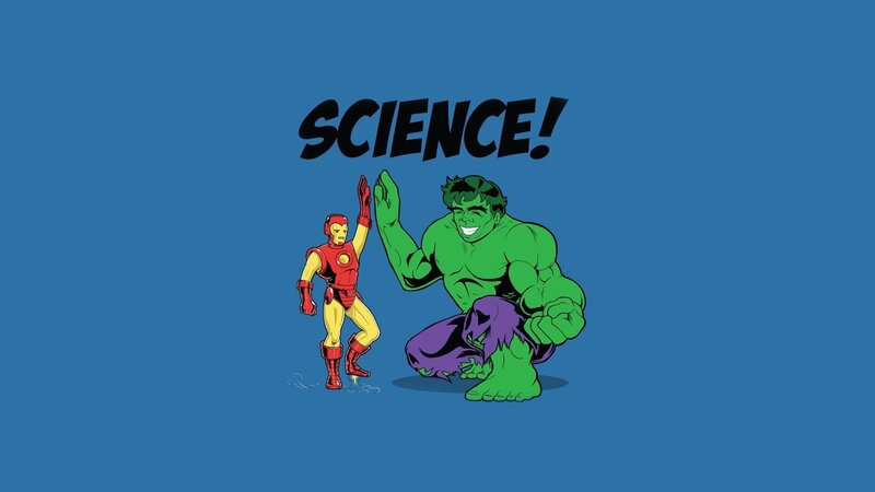 Iron Man and Hulk — Blue