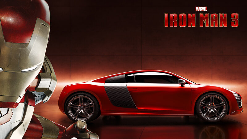 Iron Man and Red Car — Dramatic