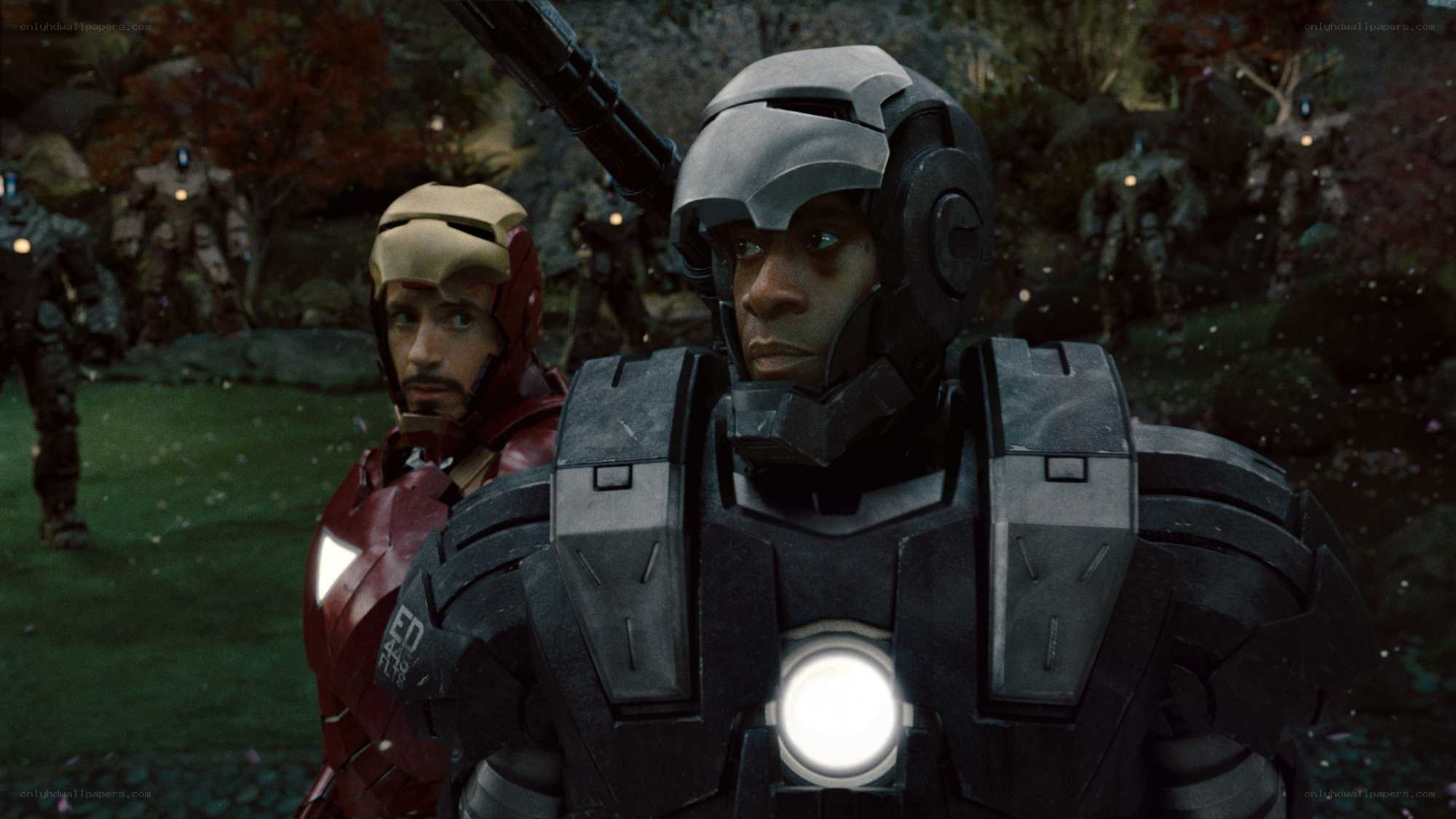 Iron Man and War Machine in battle