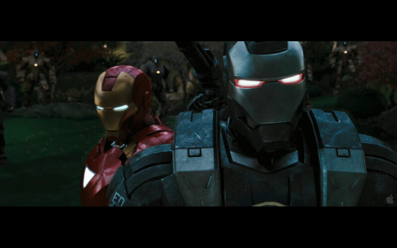 Iron Man and War Machine — Red, Dramatic, Night