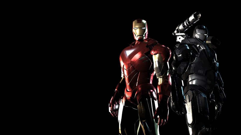 Iron Man and War Machine — Red, Dramatic