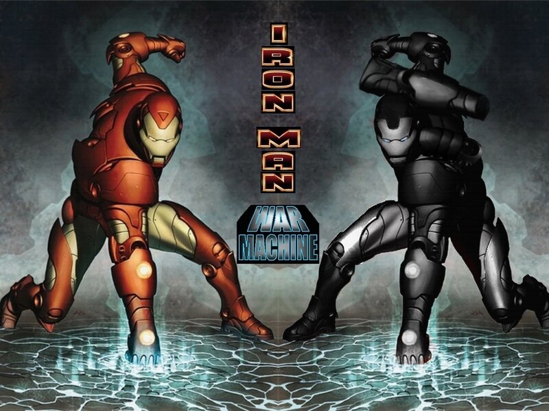 Iron Man and War Machine — Red