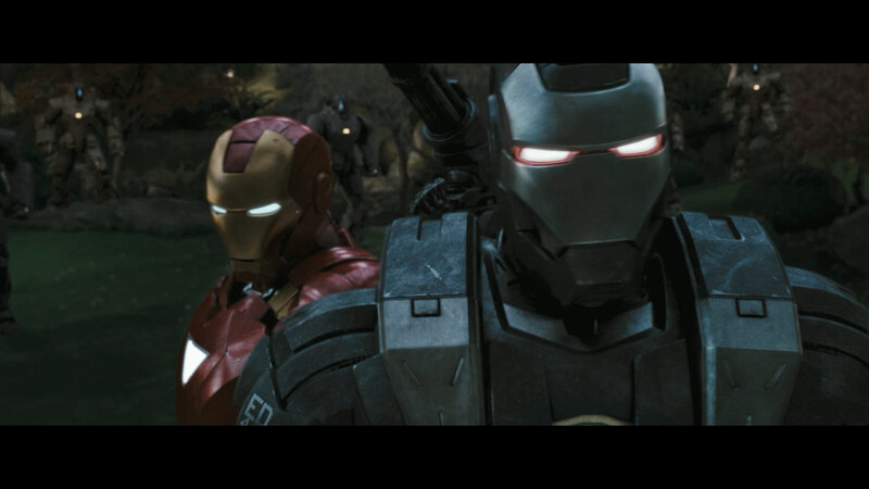 Iron Man and War Machine stand ready