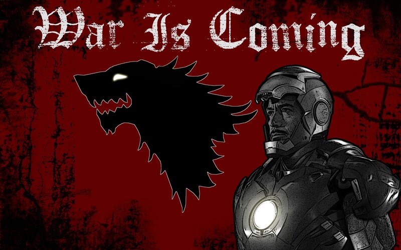 Iron Man and Wolf Head