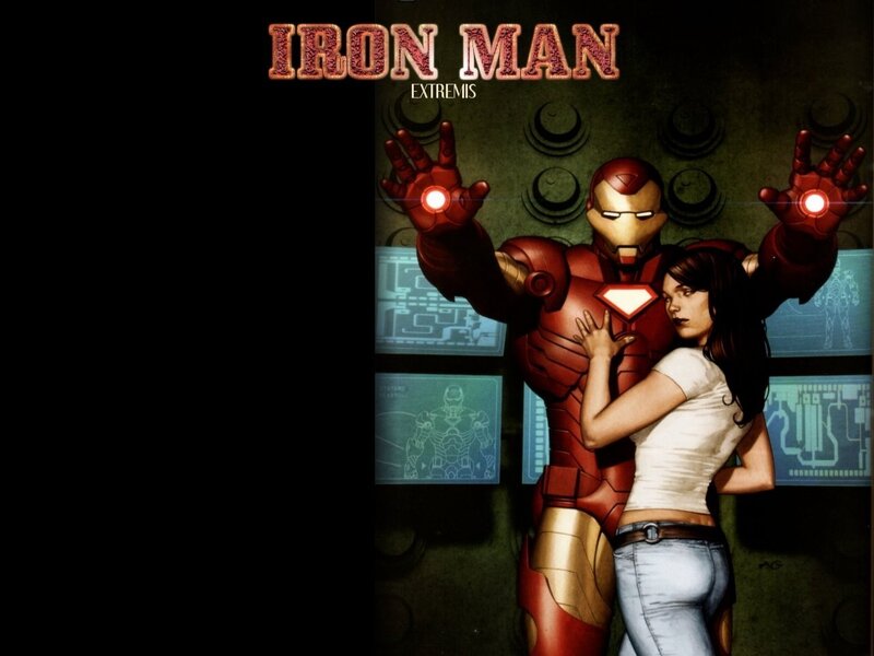 Iron Man and woman in lab
