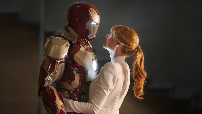 Iron Man and woman in white