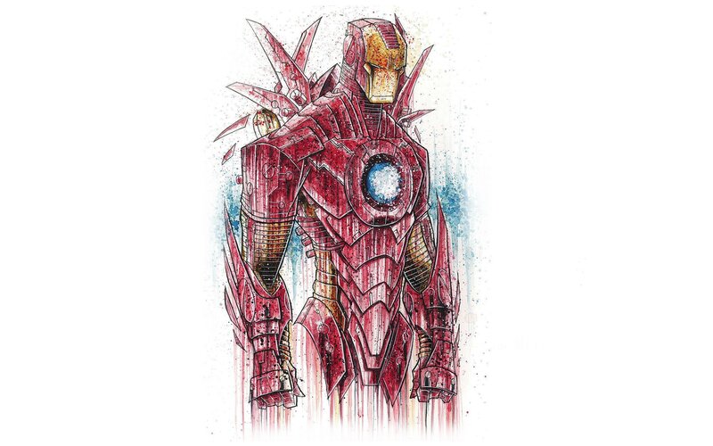 Iron Man armor artwork