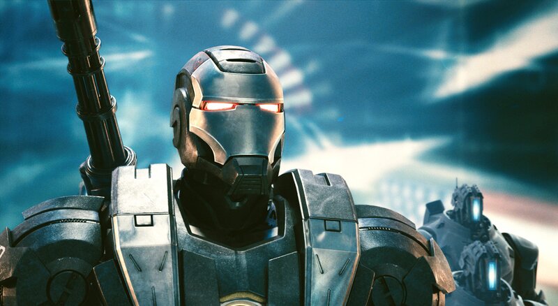 Iron Man Armor — Blue, Dramatic, 3d Render, Robot