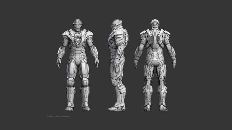 Iron Man Armor Model — Gray
