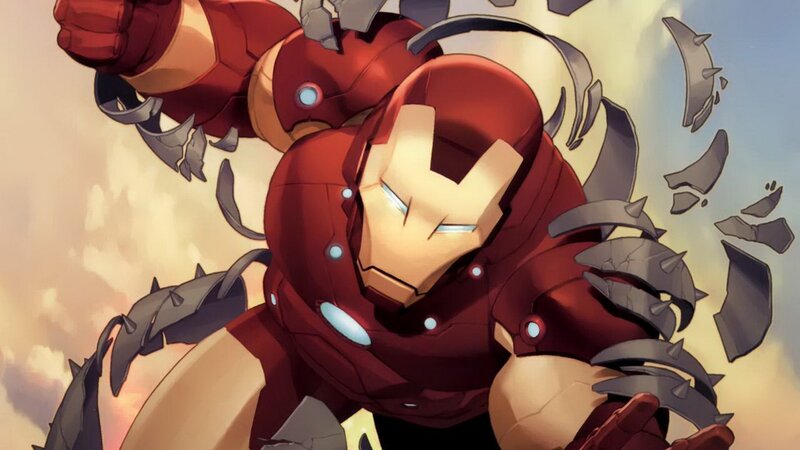 Iron Man Armor — Red, Dramatic, Afternoon