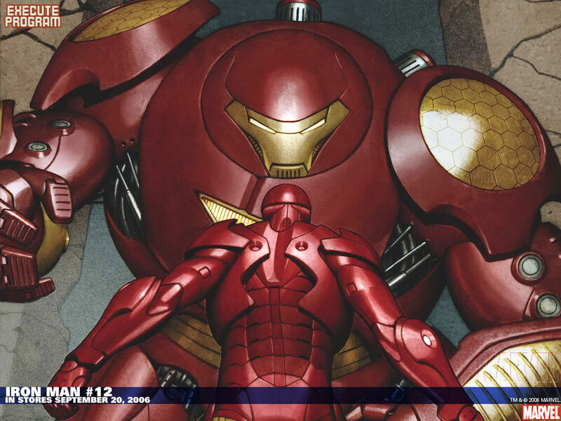 Iron Man Armor — Red, Dramatic, Comic