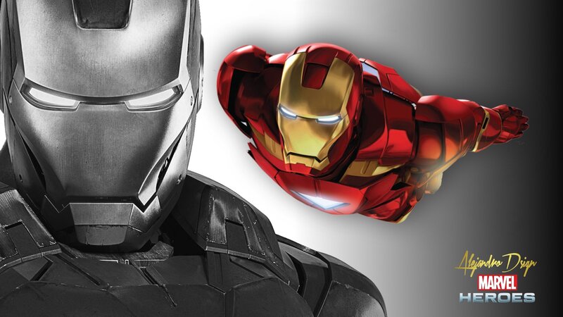 Iron Man Armor — Red, Dramatic, Digital Art