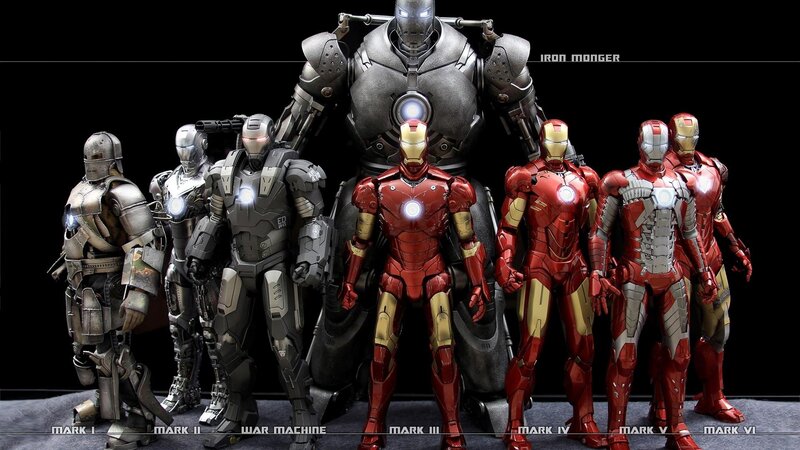 Iron Man Armor Suits — Red