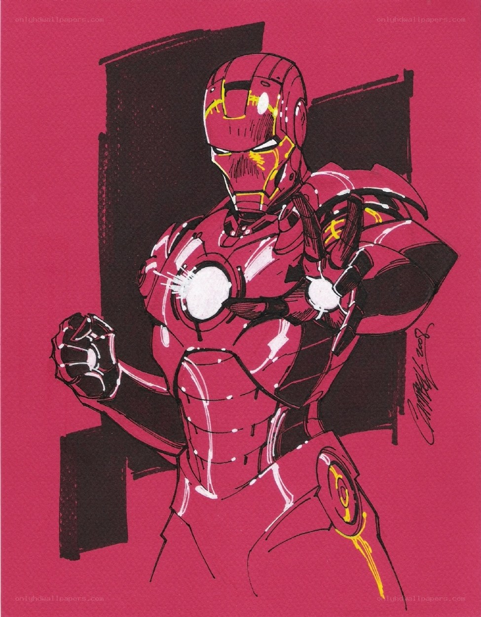 Iron Man artwork sketch