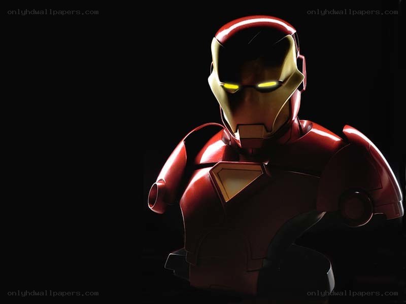 Iron Man bust in dark setting