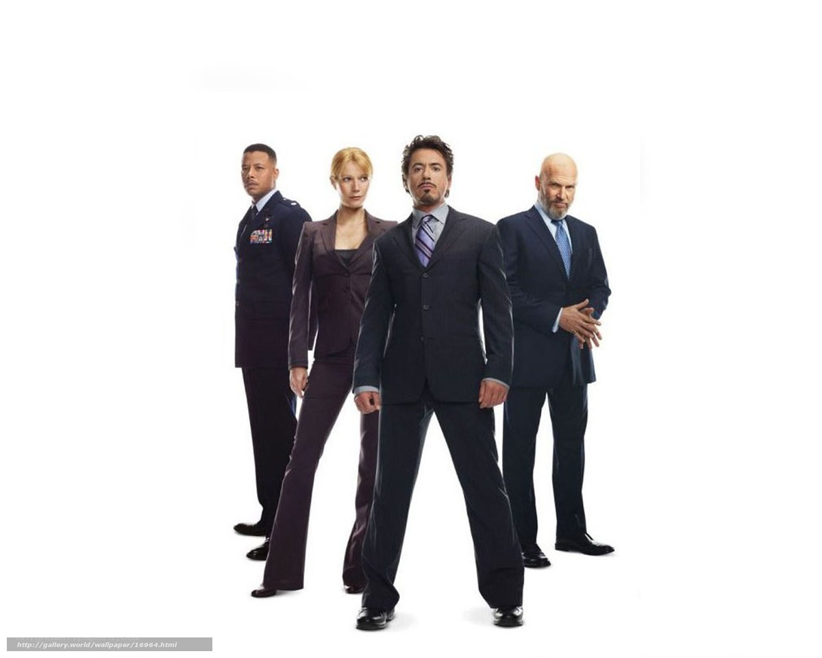 Iron Man cast group photo