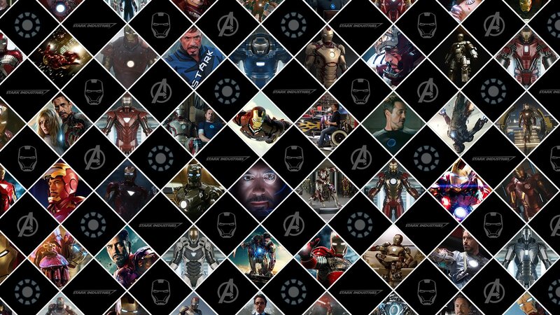 Iron Man Character Collage