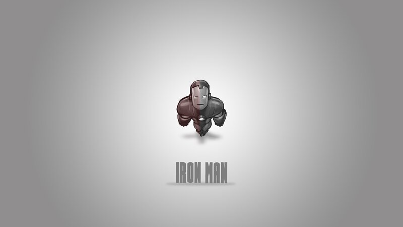 Iron Man Character — Gray