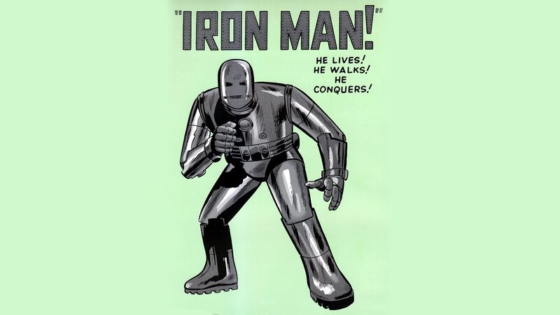 Iron Man Character — Green, Dramatic, Comic