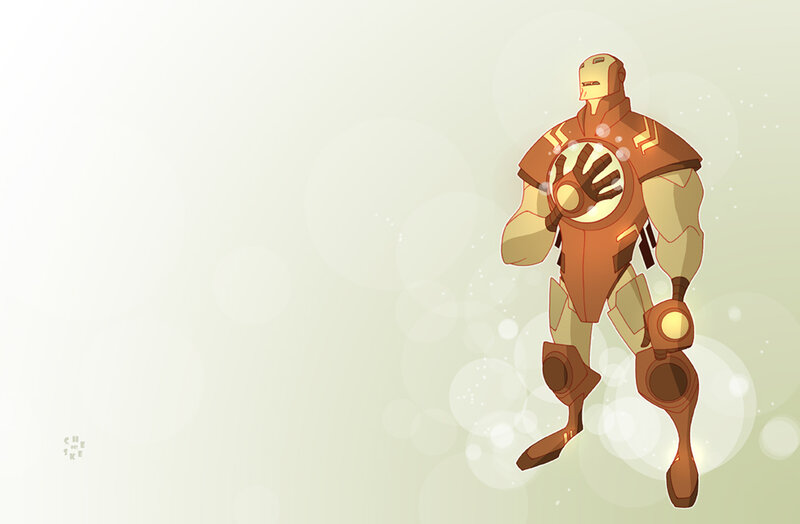 Iron Man character illustration