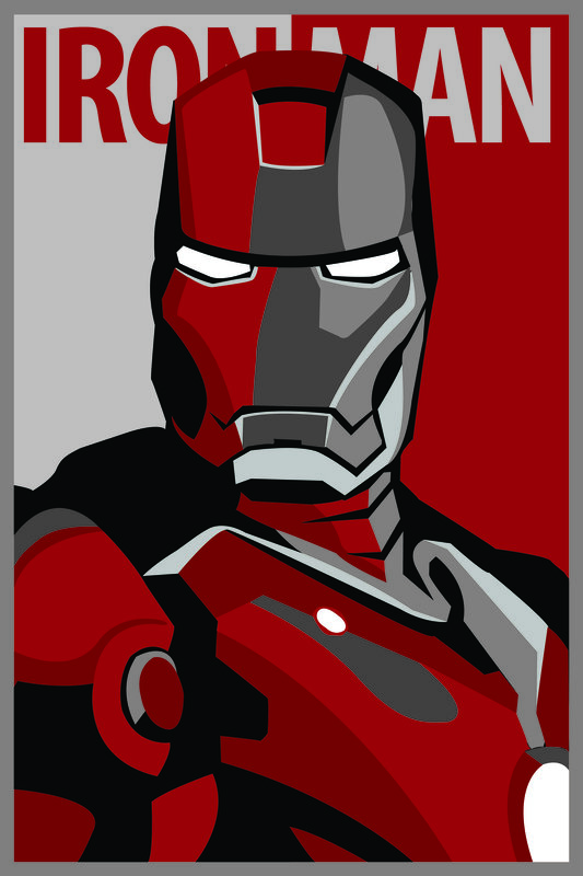 Iron Man character poster