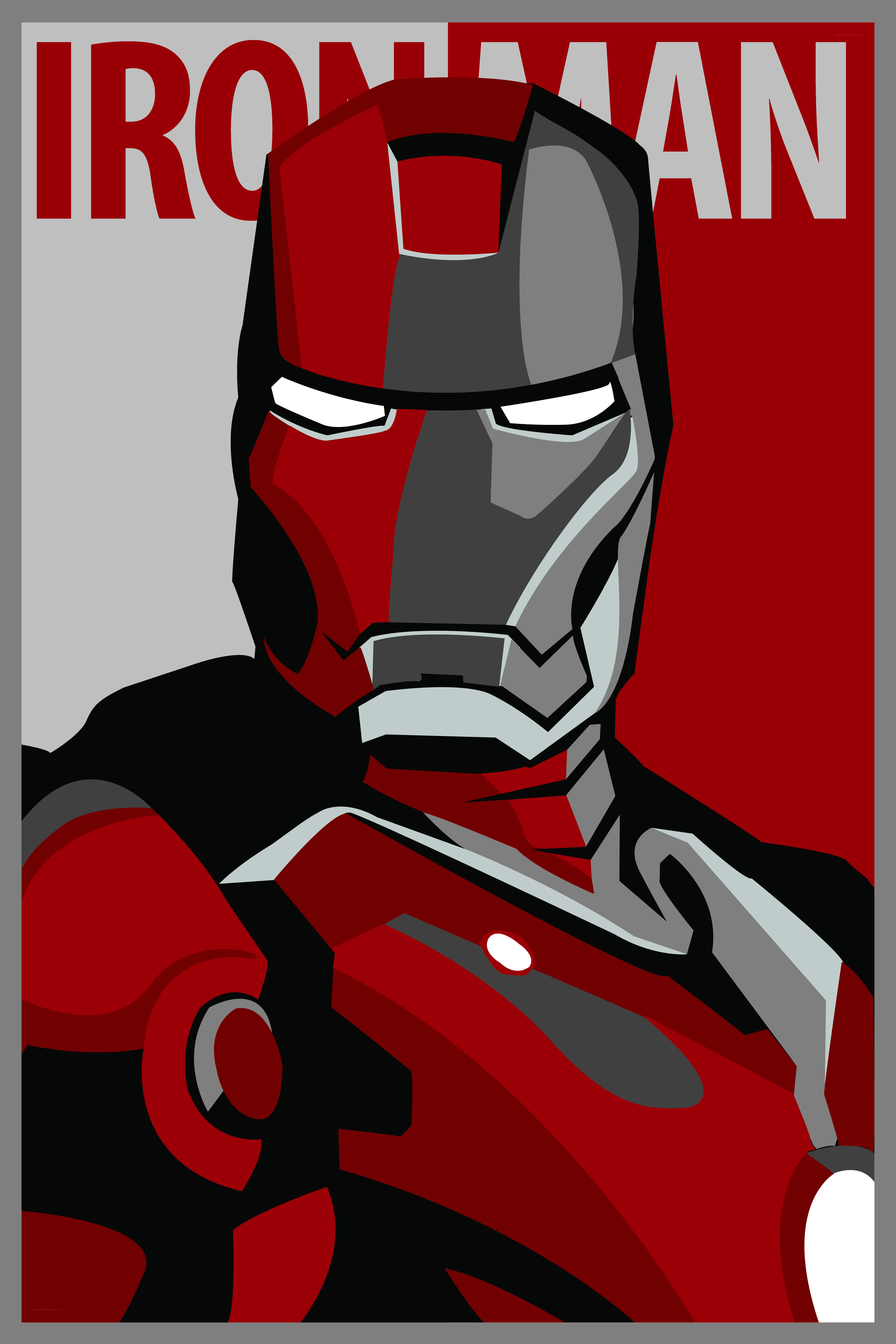 Iron Man character poster