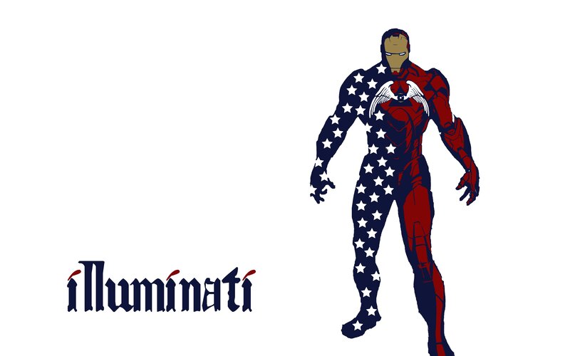 Iron Man Character — Red, Patriotic