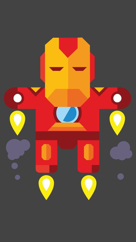 Iron Man Character — Red, Static
