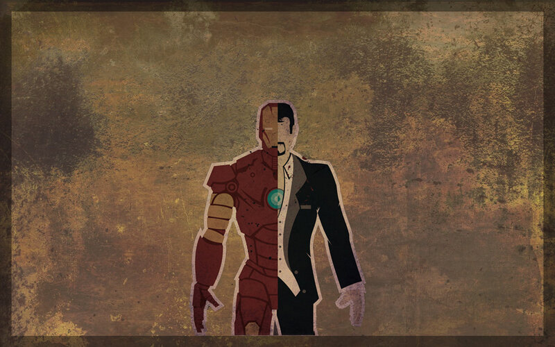 Iron Man Character Split — Brown