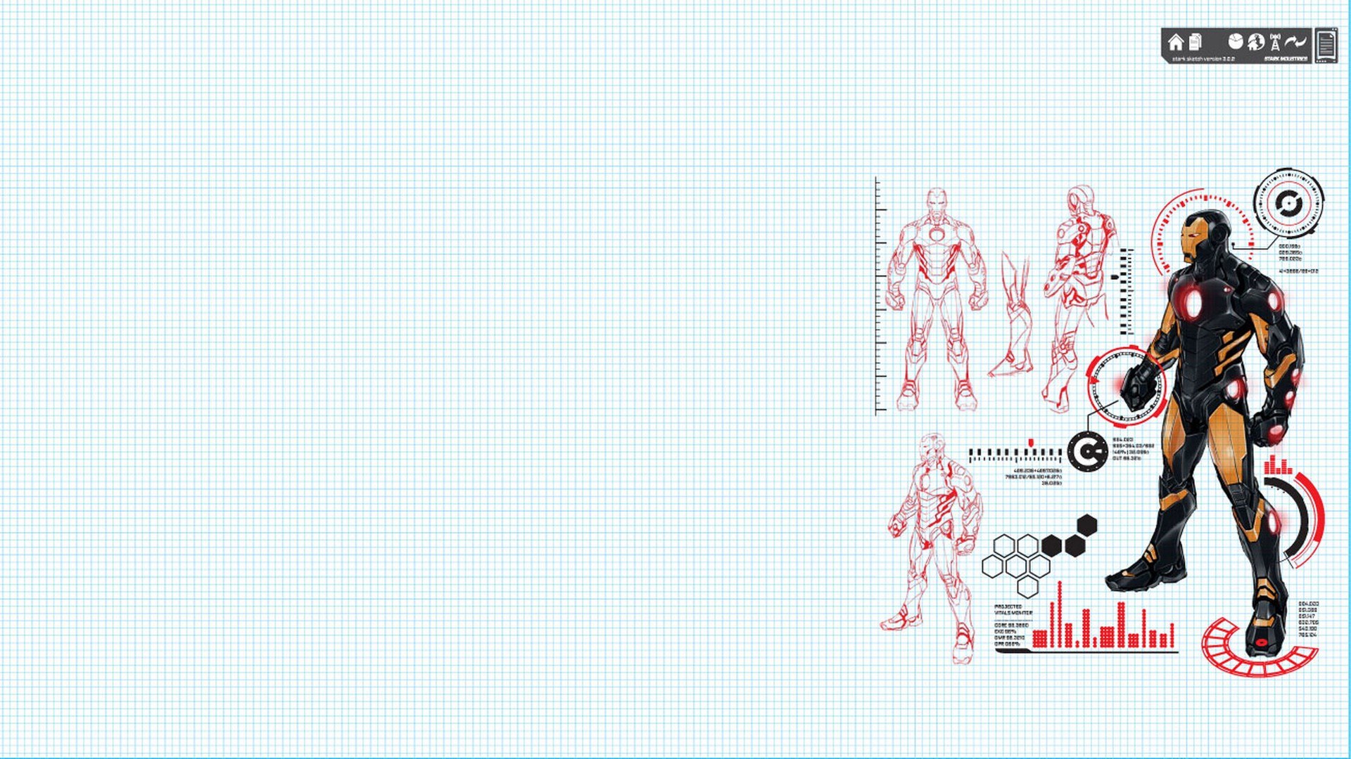 Iron Man design schematics