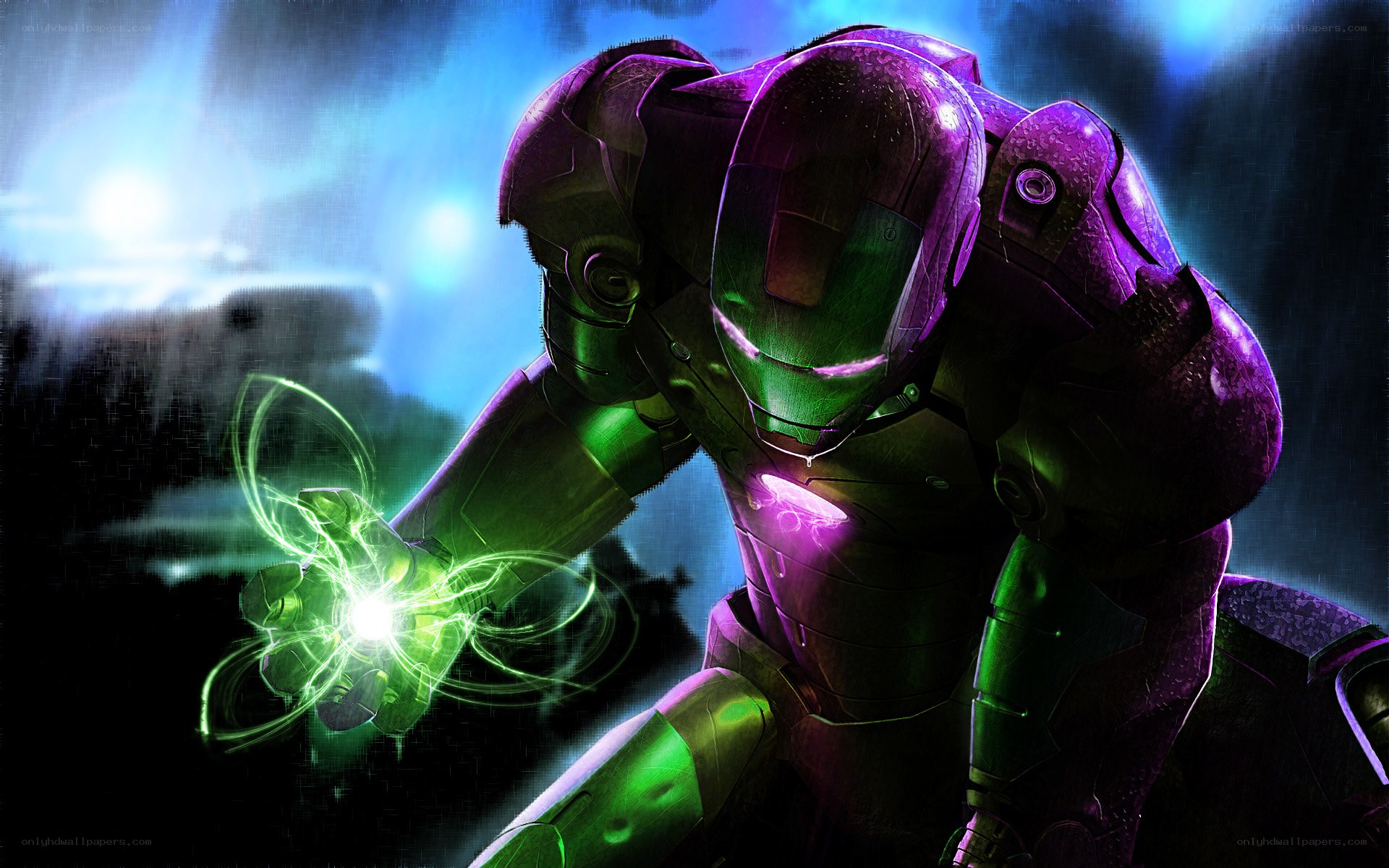 Iron Man energy blast