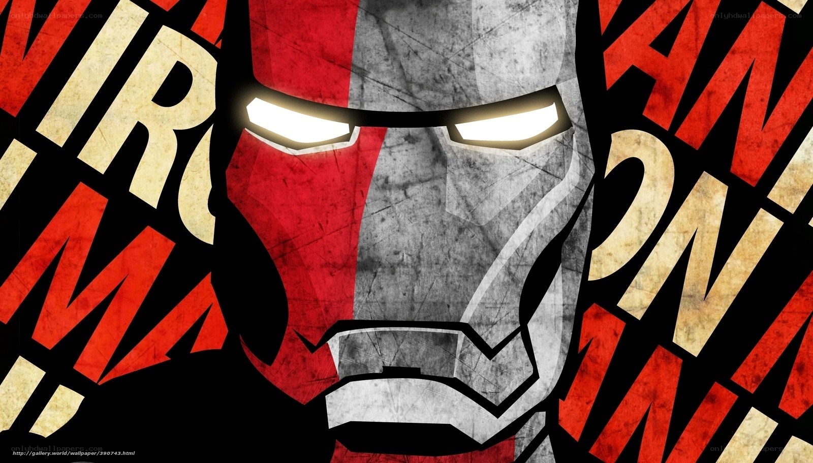 Iron Man face art